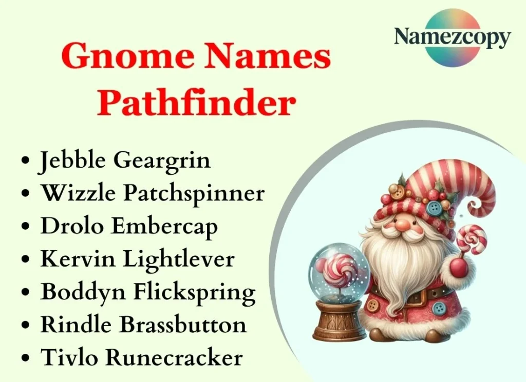 Gnome Names Pathfinder
