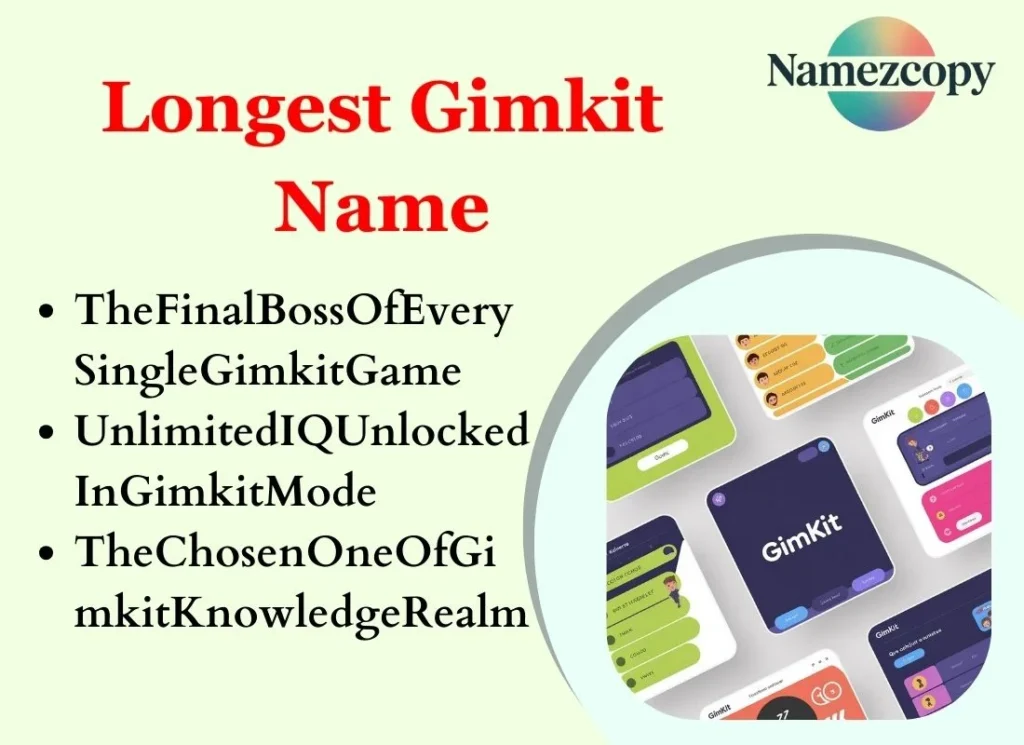 Longest Gimkit Name