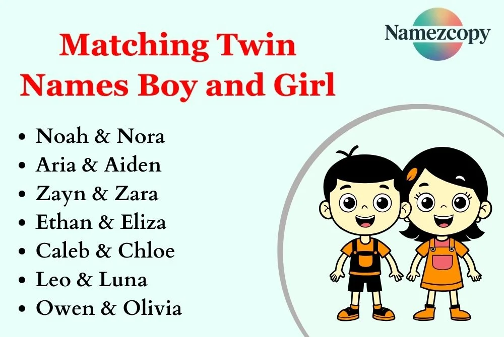 Matching Twin Names Boy and Girl