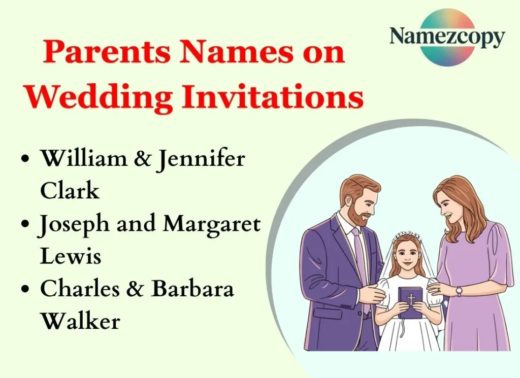 Parents Names on Wedding Invitations
