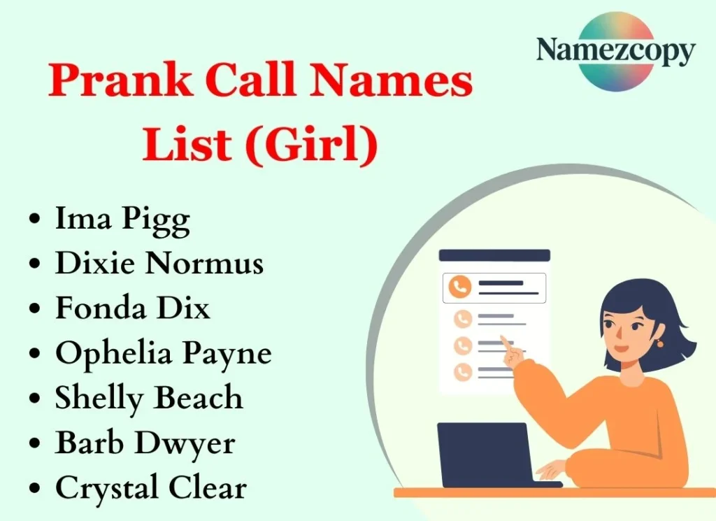 Prank Call Names List (Girl)