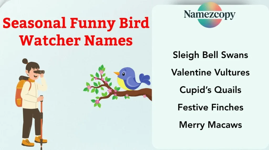 Seasonal Funny Bird Watcher Names
