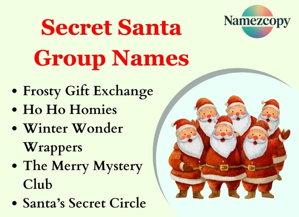 Secret Santa Group Names