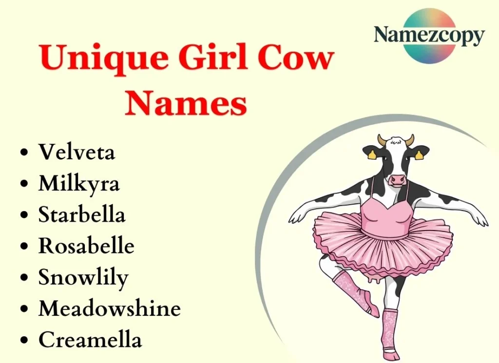 Unique Girl Cow Names