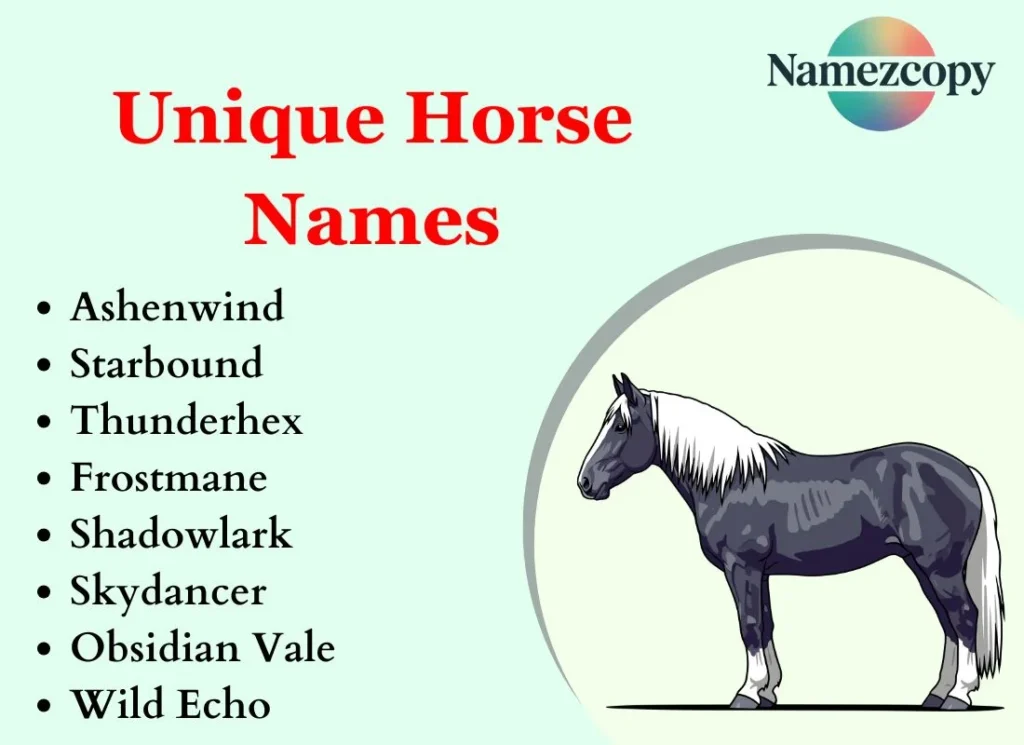 Unique Horse Names