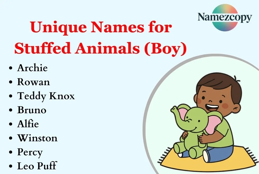 Unique Names for Stuffed Animals (Boy)