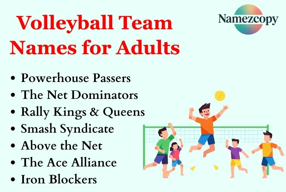 Volleyball Team Names for Adults