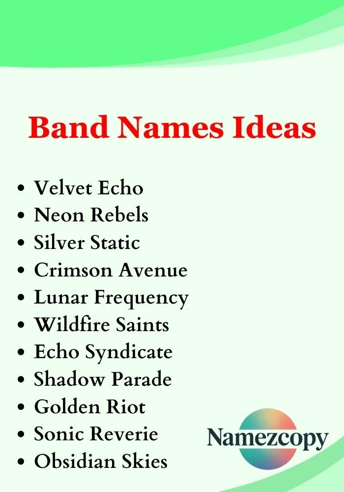 Band Names Ideas