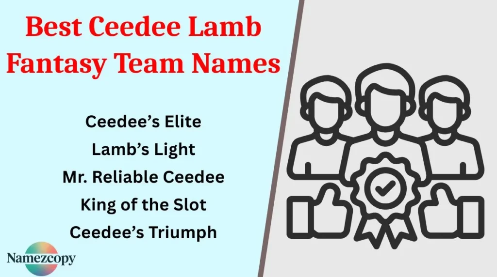 Best Ceedee Lamb Fantasy Team Names