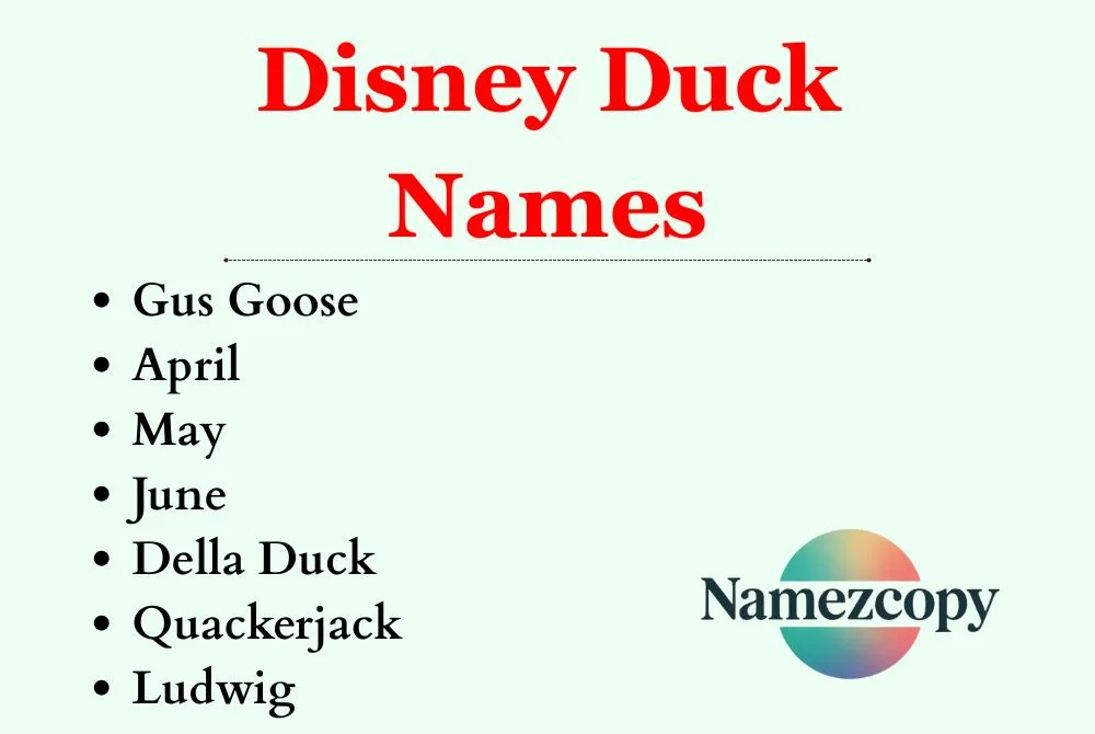 Disney Duck Names
