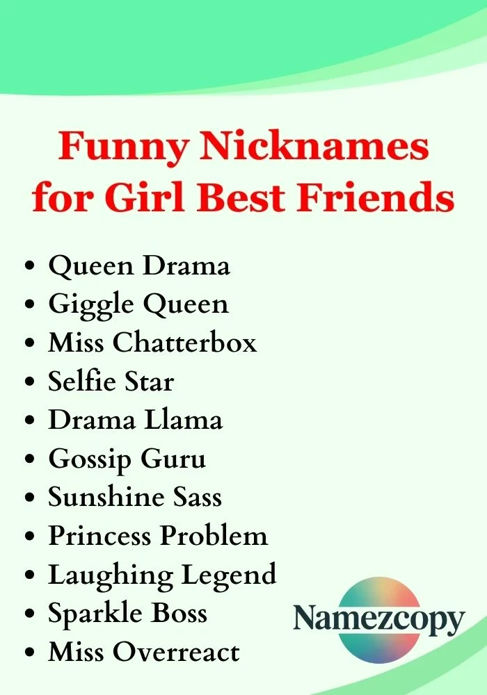 Funny Nicknames for Girl Best Friends