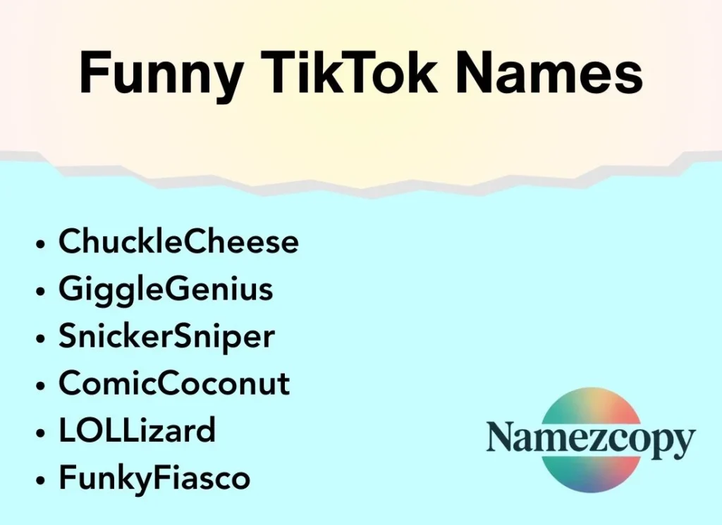Funny TikTok Names