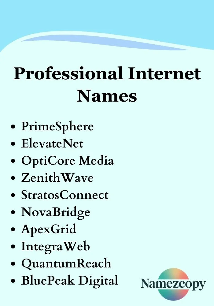Professional Internet Names