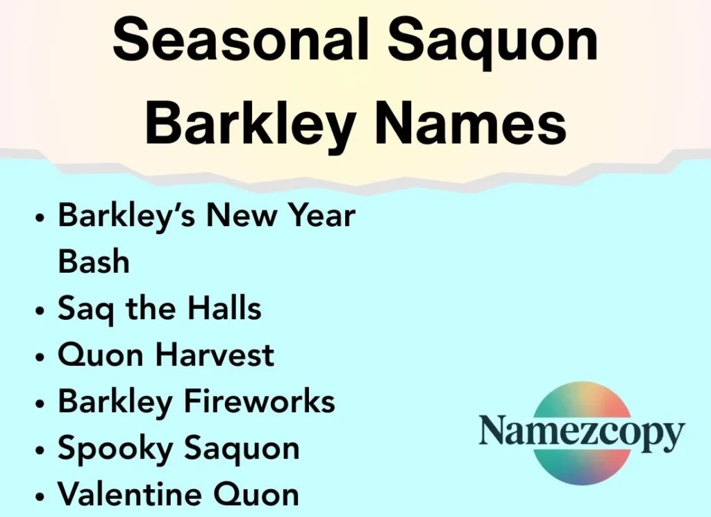 Seasonal Saquon Barkley Names