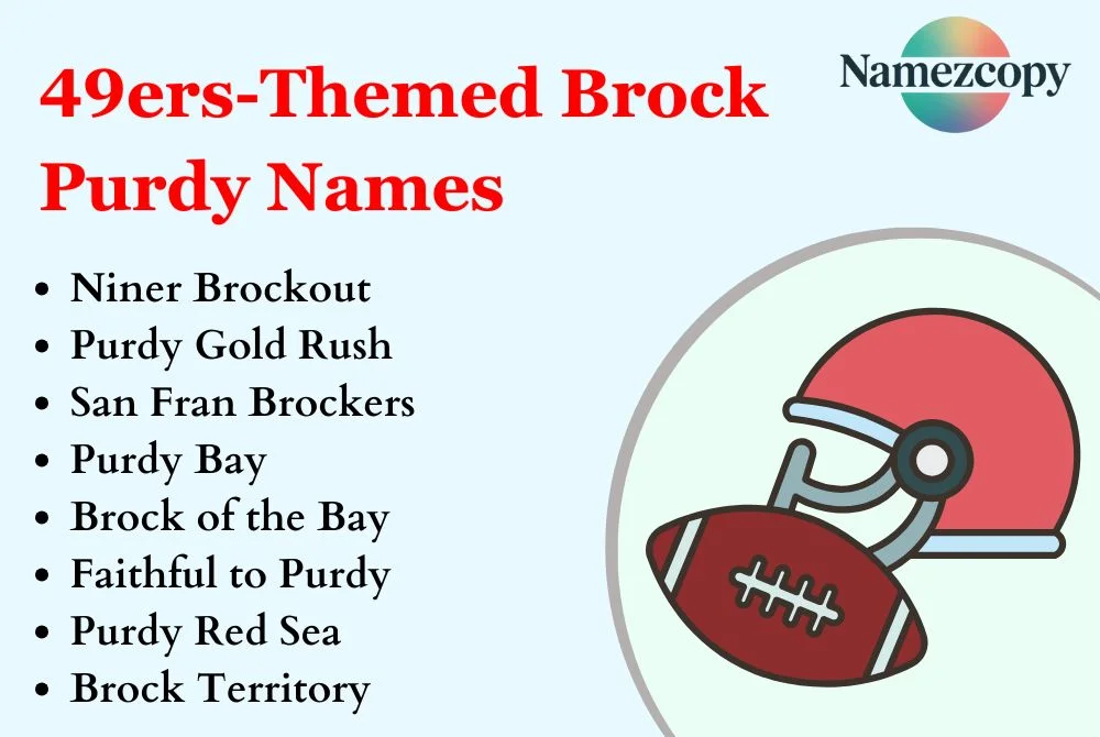 49ers-Themed Brock Purdy Names