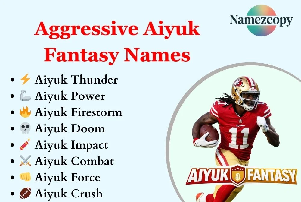 Aggressive Aiyuk Fantasy Names