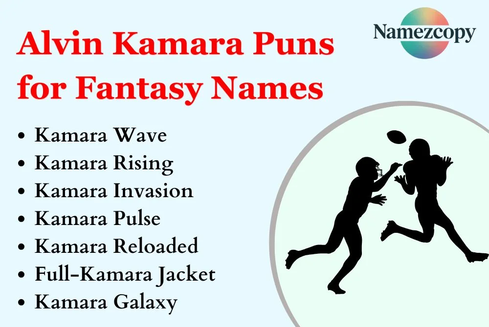 Alvin Kamara Puns for Fantasy Names