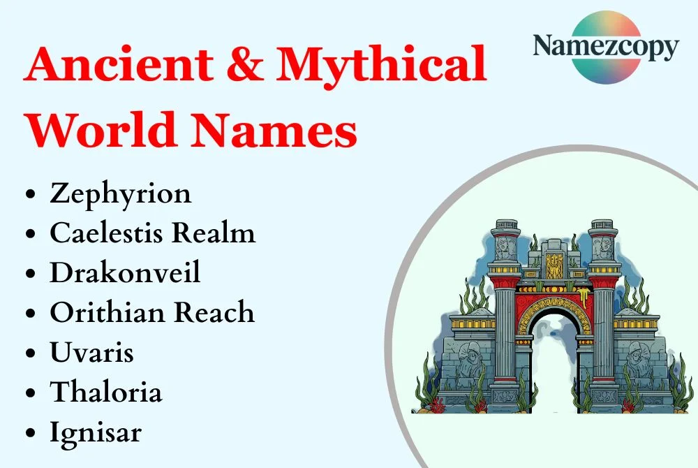 Ancient & Mythical World Names