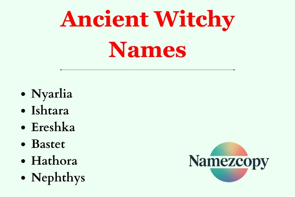 Ancient Witchy Names
