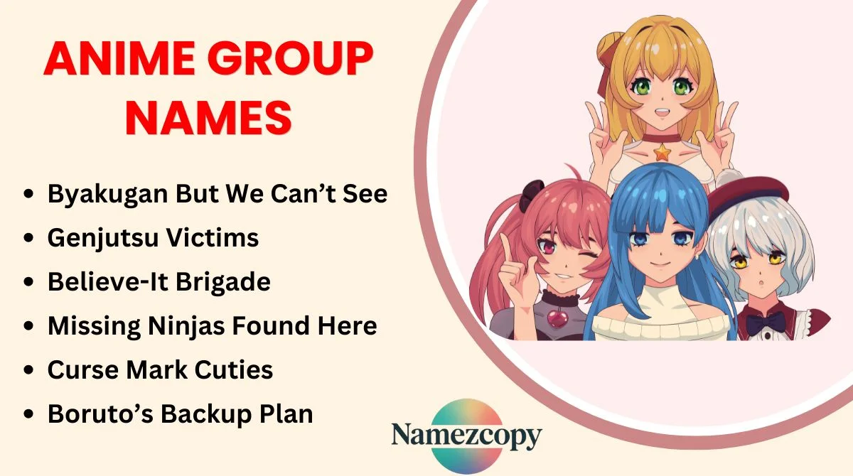 Anime Group Names