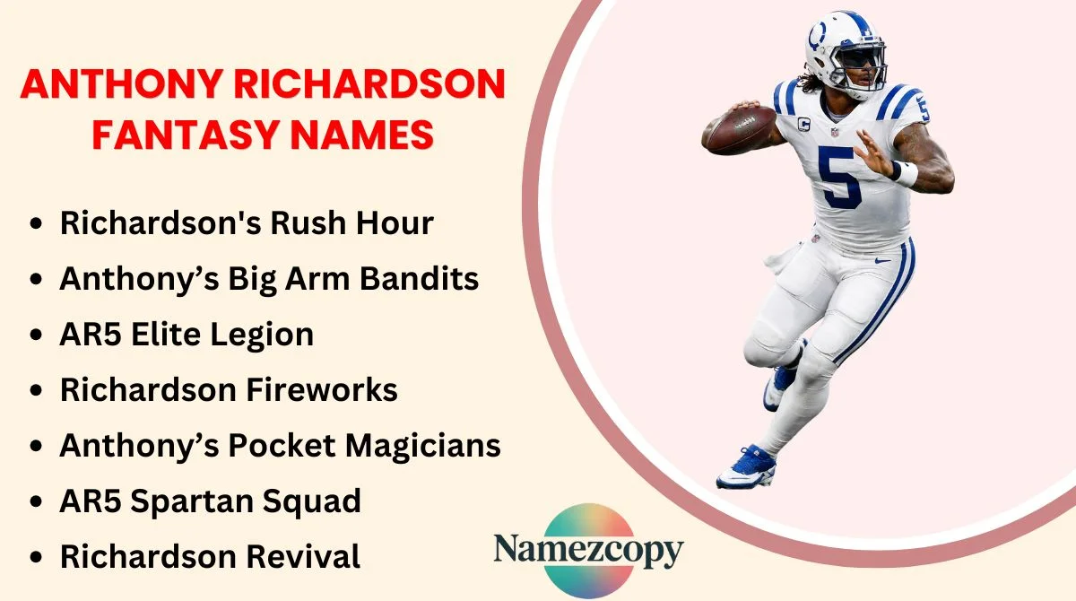 Anthony Richardson Fantasy Names
