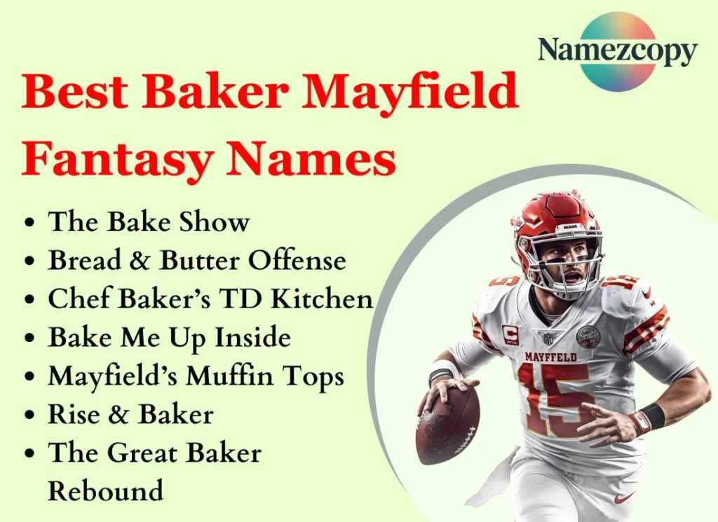 Best Baker Mayfield Fantasy Names