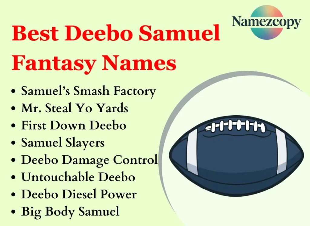 Best Deebo Samuel Fantasy Names