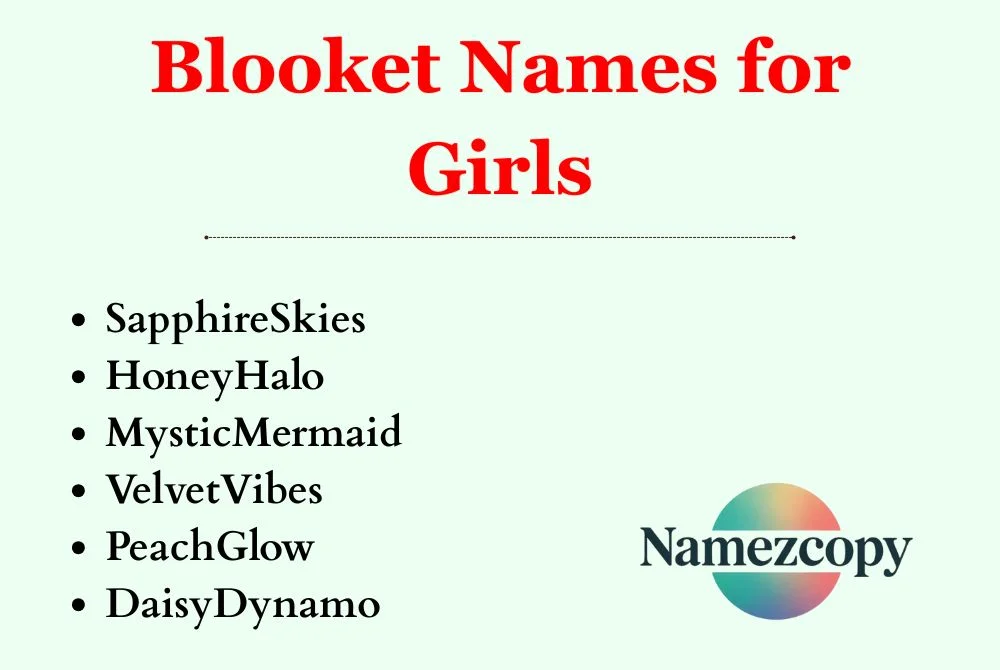Blooket Names for Girls
