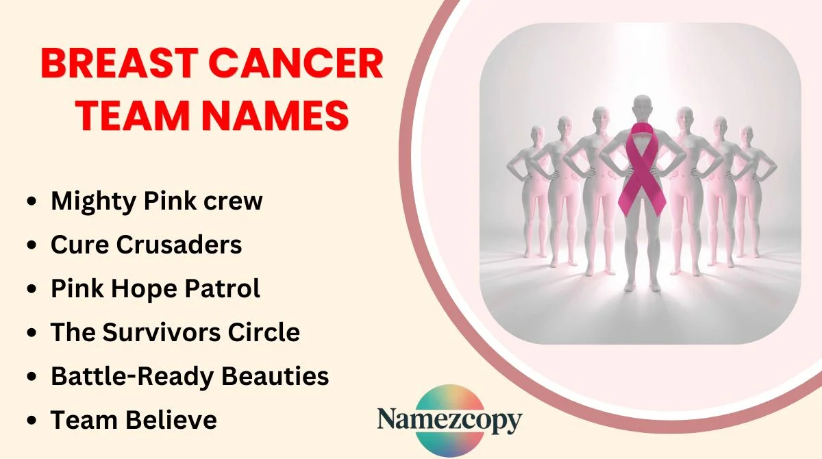 Breast Cancer Team Names