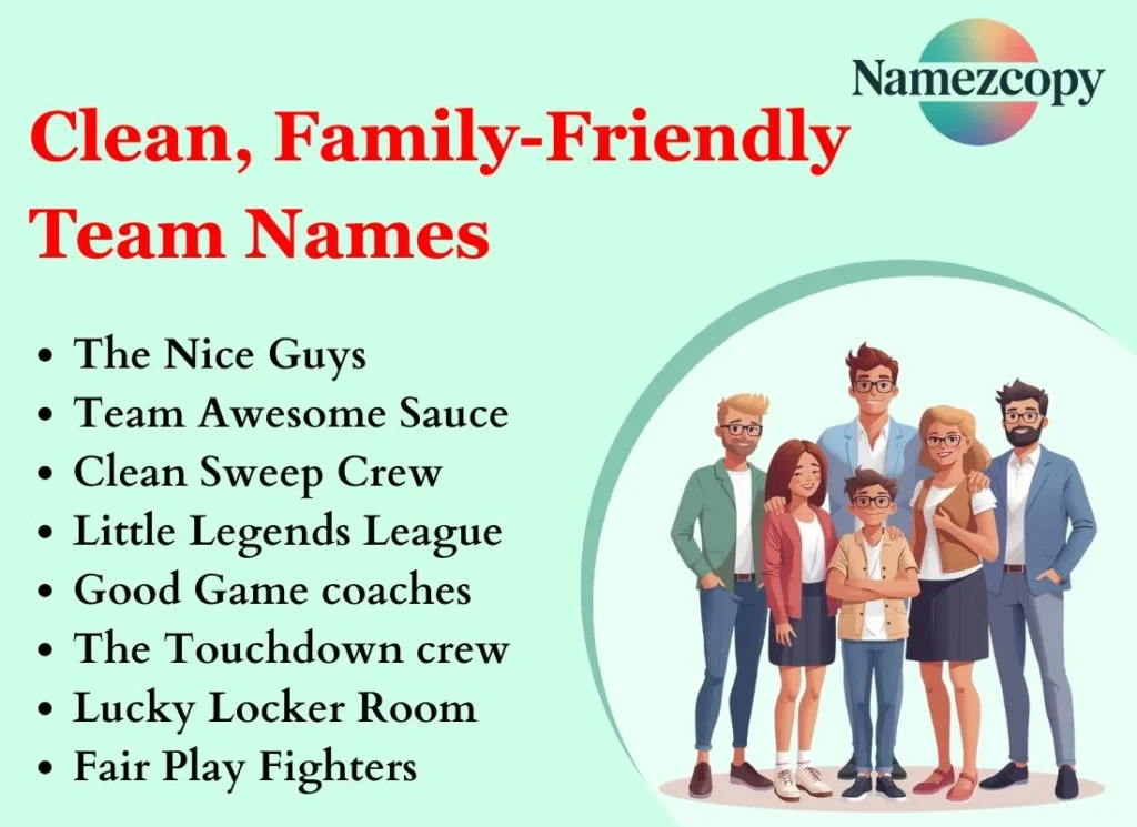 Clean, Family-Friendly Team Names