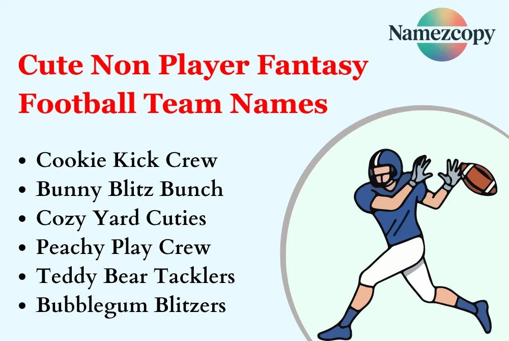 Cute Non Player Fantasy Football Team Names