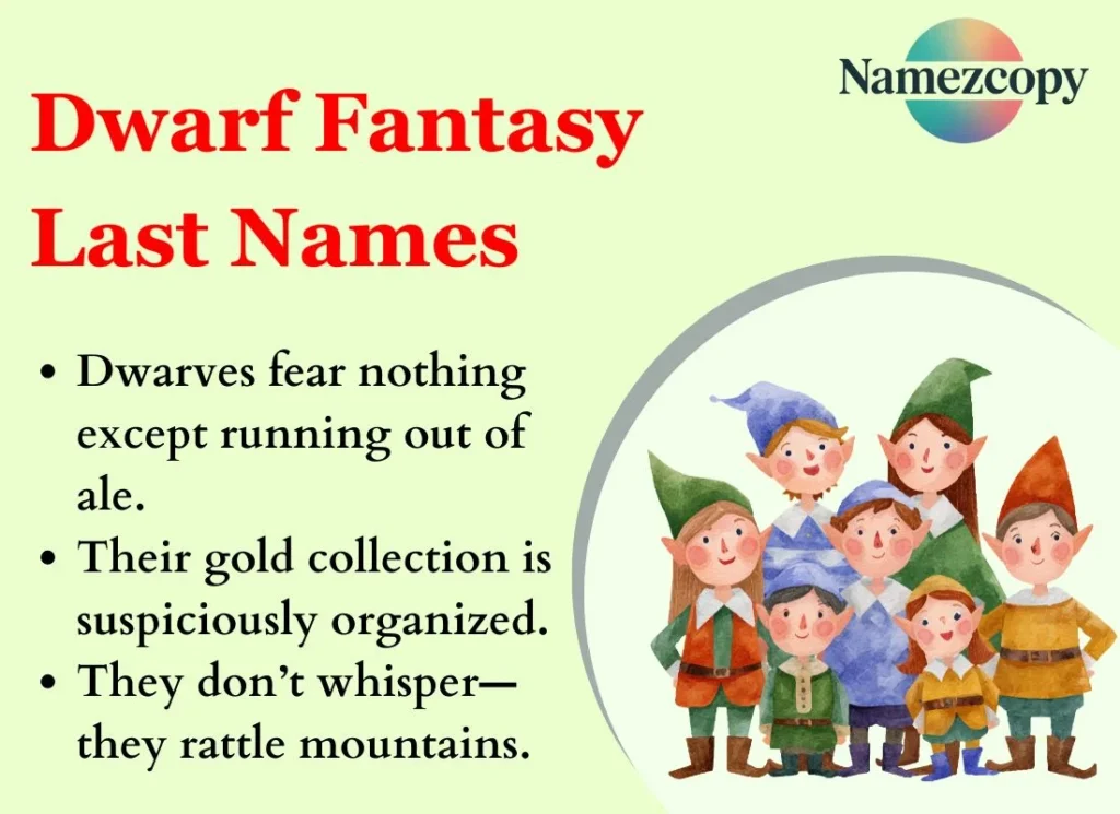 Dwarf Fantasy Last Names