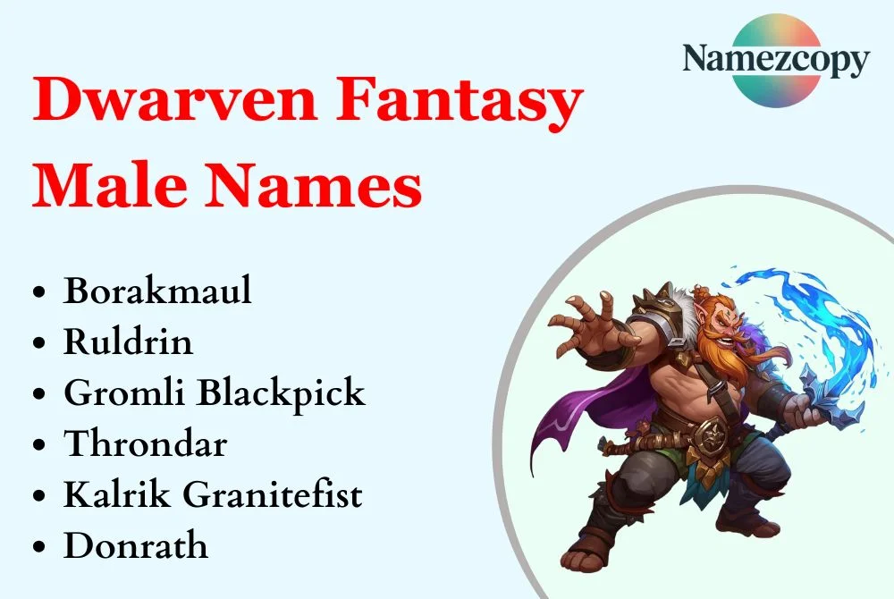 Dwarven Fantasy Male Names