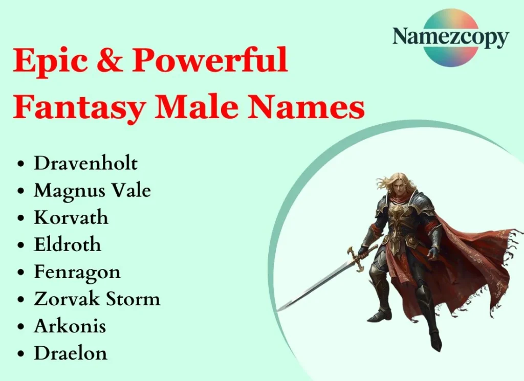 Epic & Powerful Fantasy Male Names