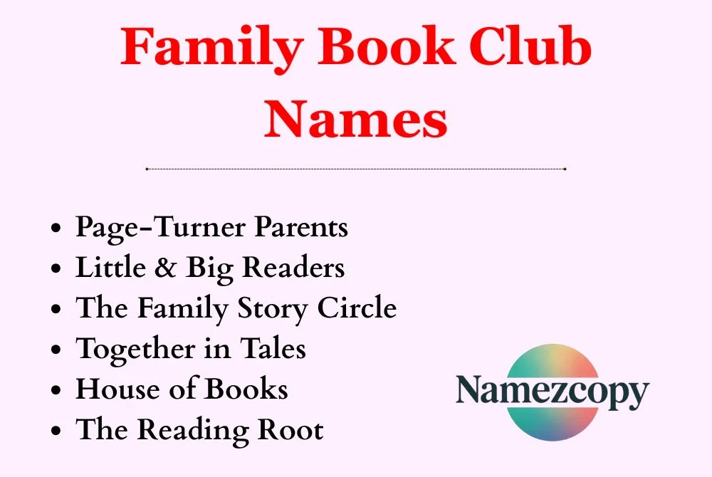 Family Book Club Names
