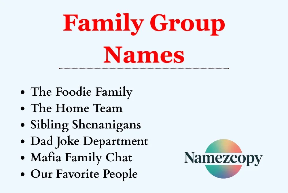 Family Group Names