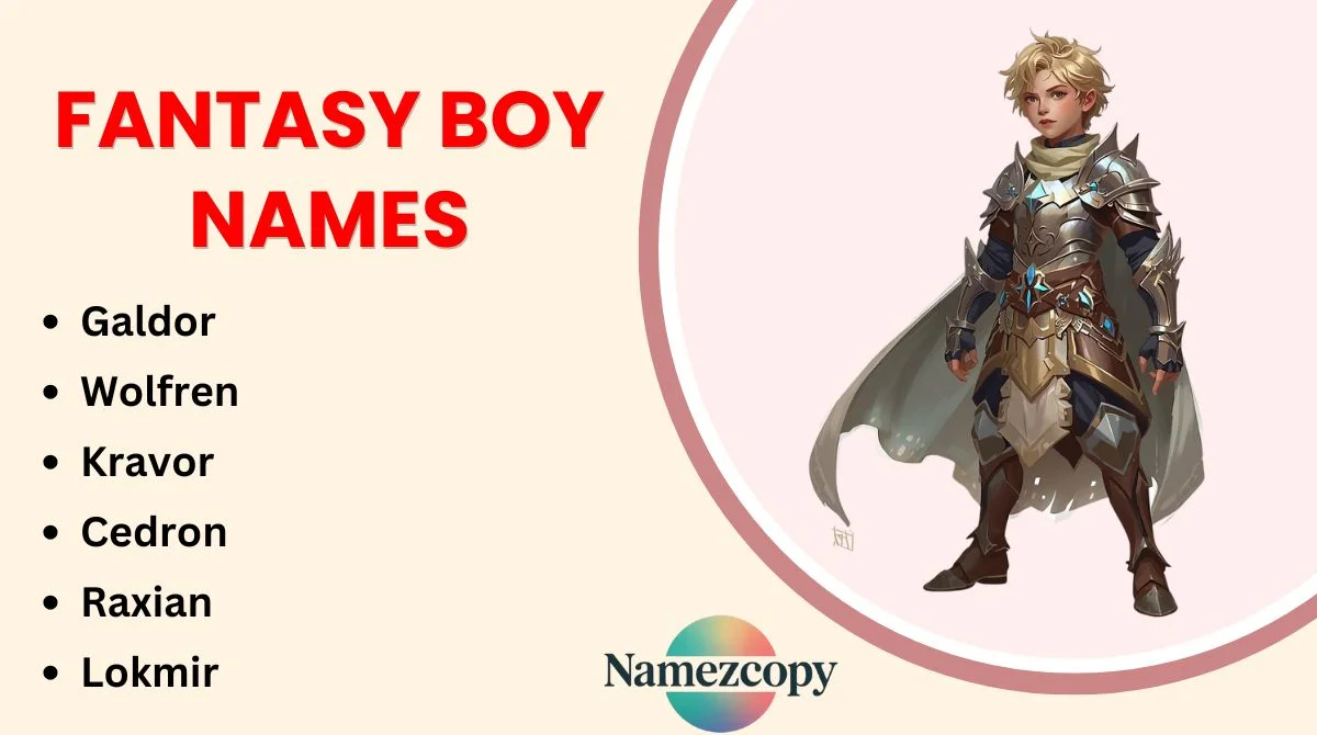 Fantasy Boy Names