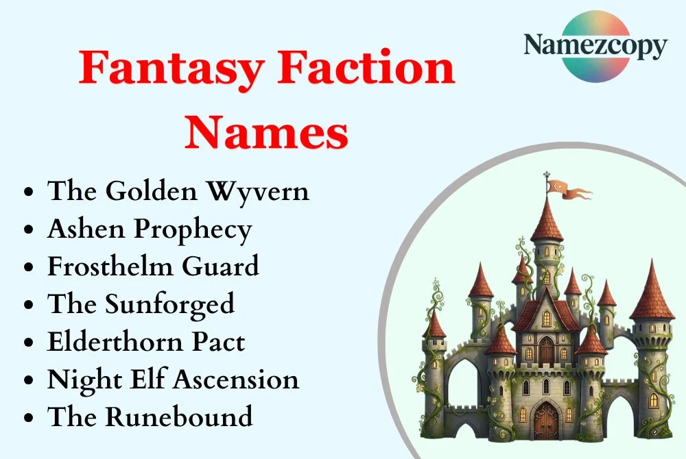 Fantasy Faction Names