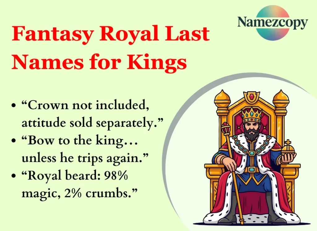Fantasy Royal Last Names for Kings