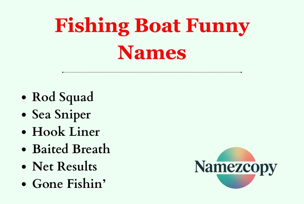 Fishing Boat Funny Names