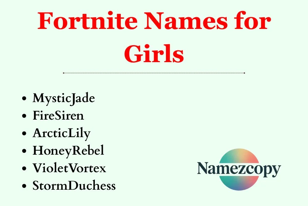 Fortnite Names for Girls