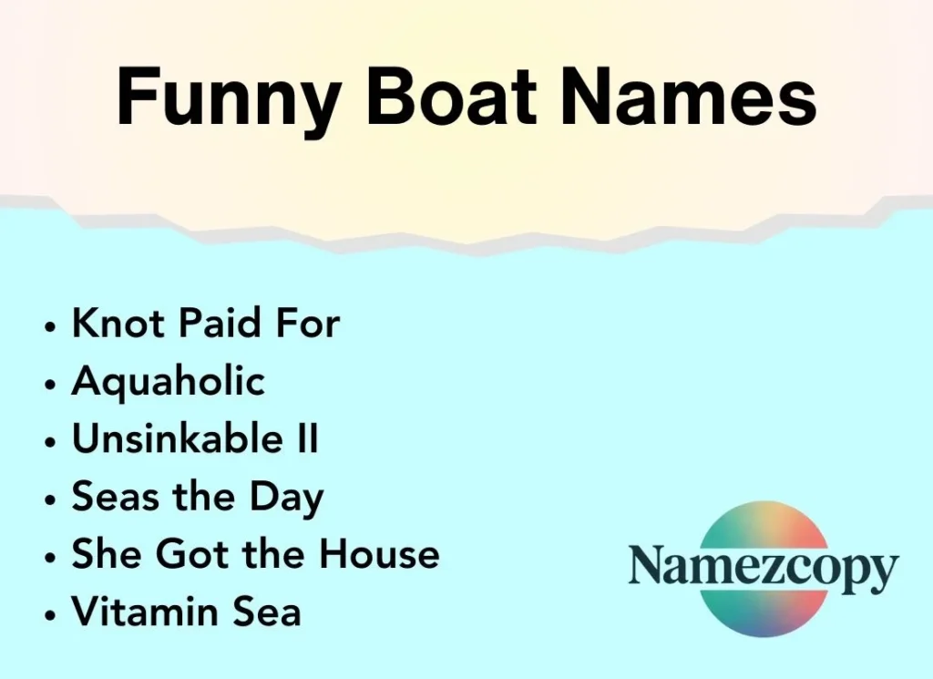 Funny Boat Names