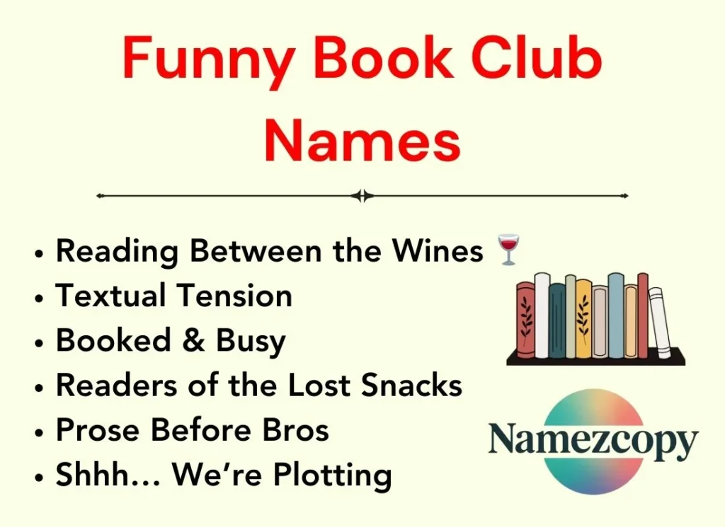 Funny Book Club Names