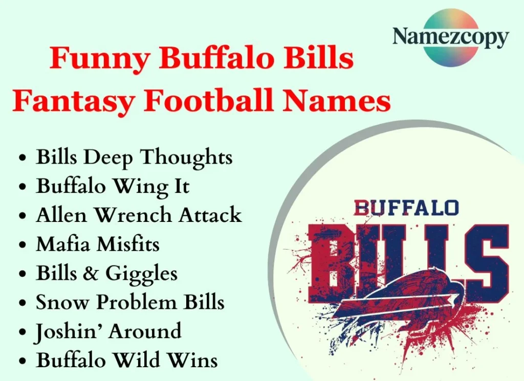 Funny Buffalo Bills Fantasy Football Names