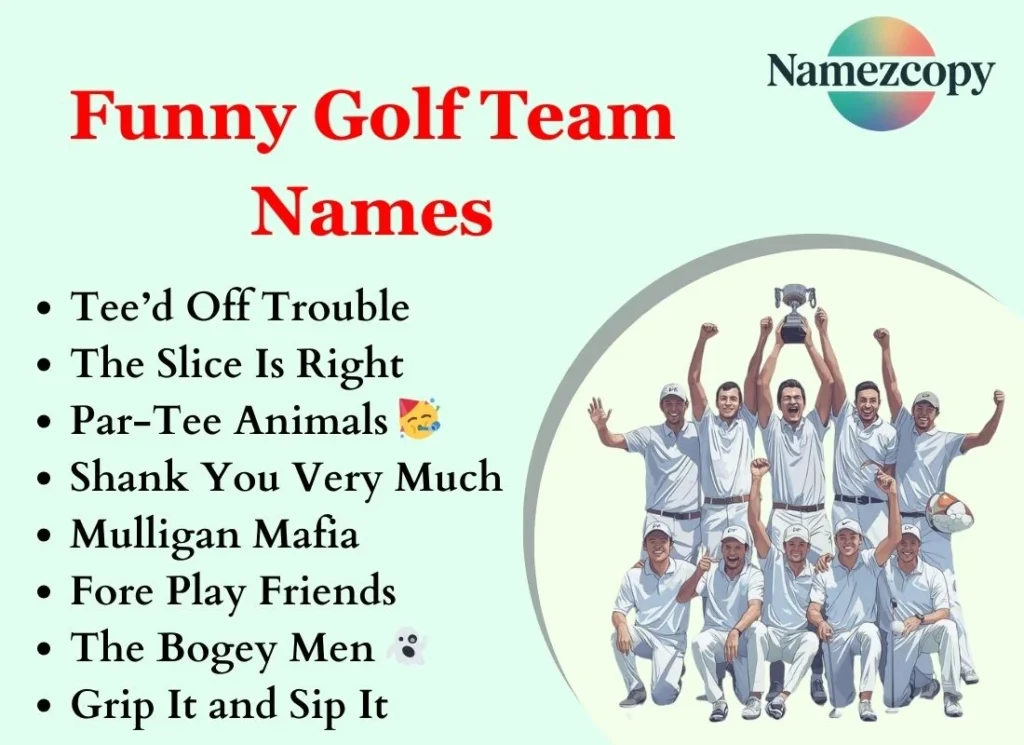 Funny Golf Team Names
