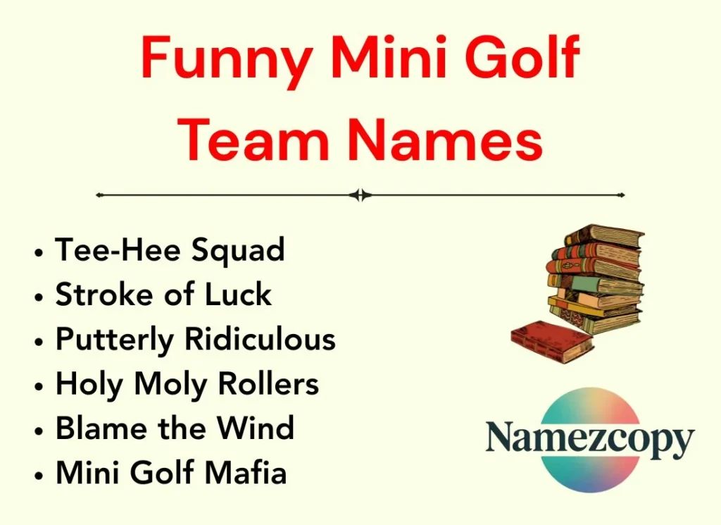 Funny Mini Golf Team Names