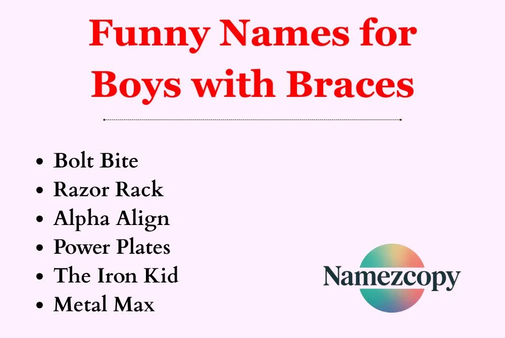 Funny Names for Boys with Braces