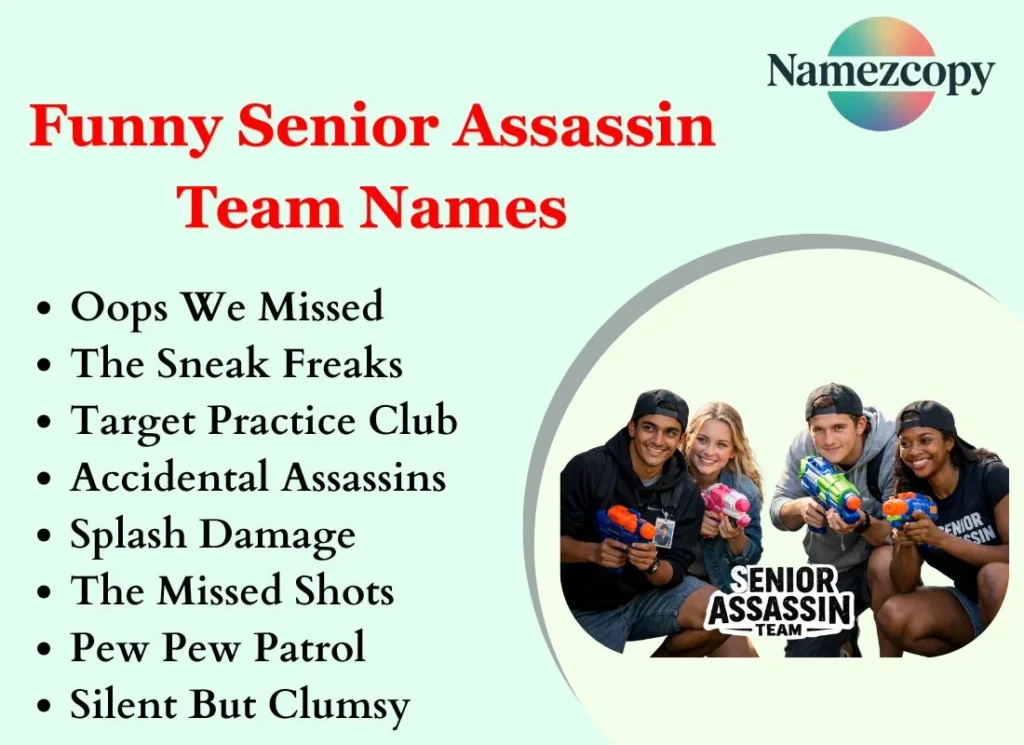 Funny Senior Assassin Team Names