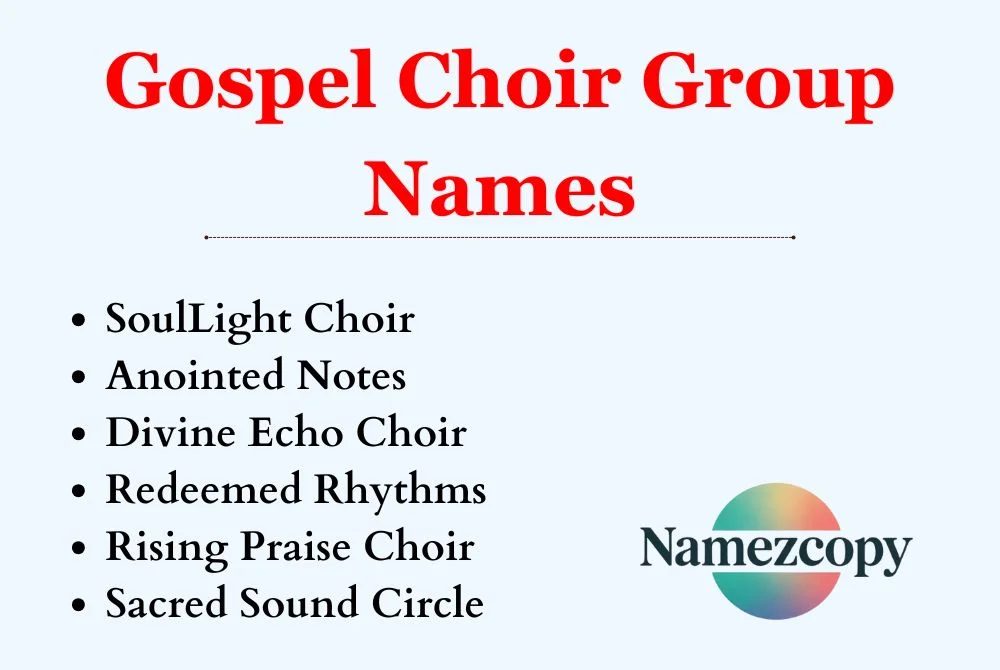 Gospel Choir Group Names