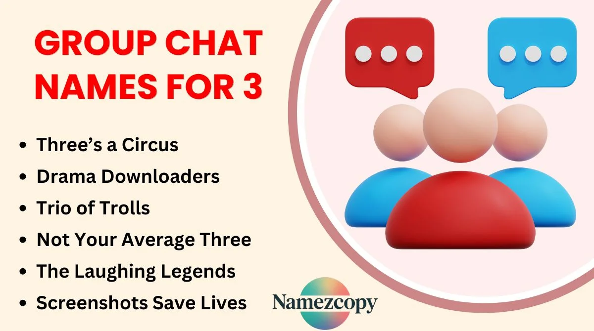 Group Chat Names for 3